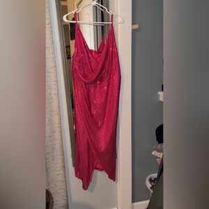 SHEIN Pink Sequin Dress